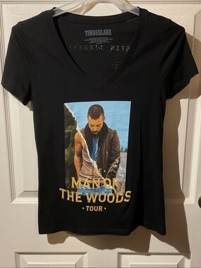 Justin Timberlake 'The Man of the Woods' Official V‑Neck Tour T‑Shirt